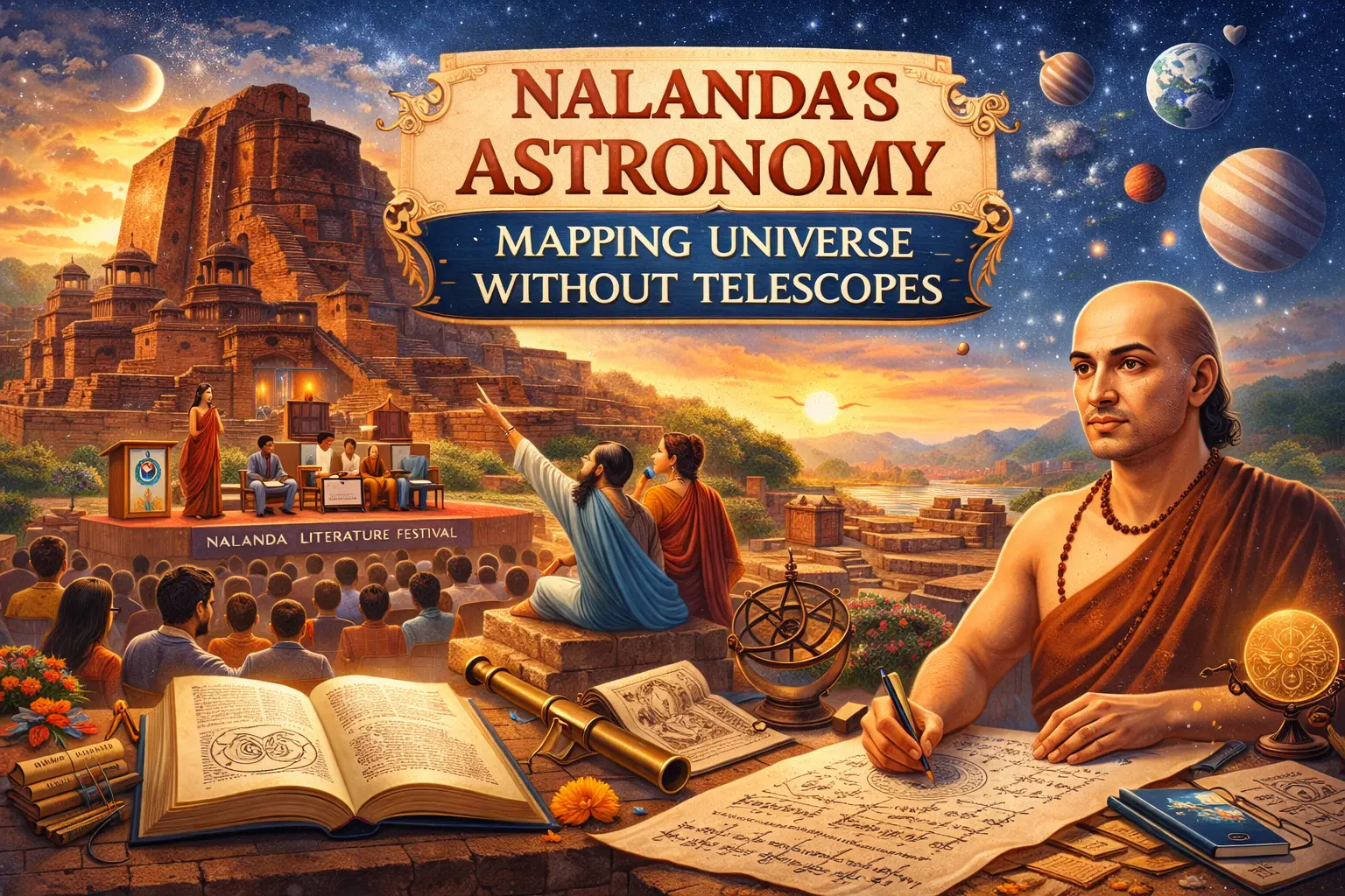 Nalanda’s Astronomy: Mapping Universe Without Telescopes